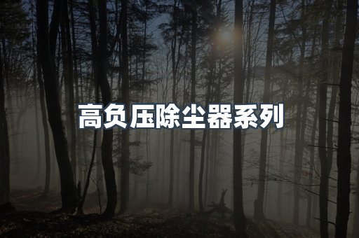 高负压除尘器